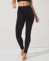 Soma Essential High Rise Fleece Legging, Black