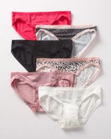 Soma Cotton Modal Bikini 6 Pack, Multi