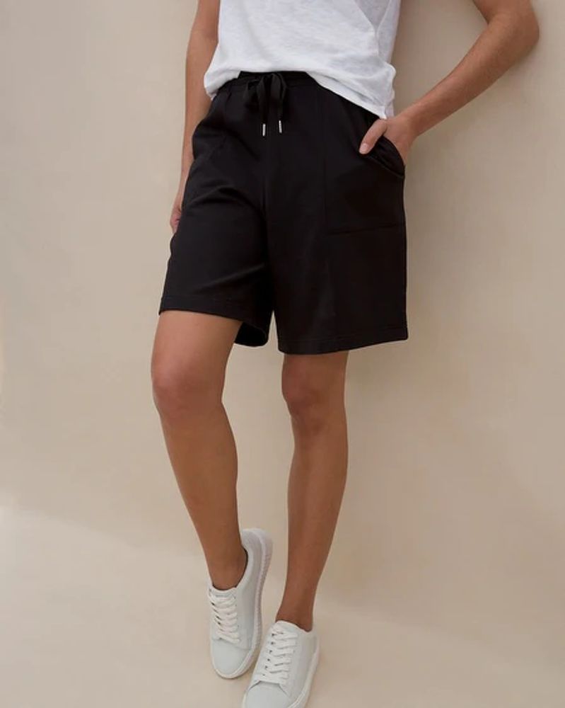 Soma Cotton Terry 9 Inch Short, Black