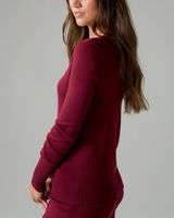 Soma V Neck Sweater, Red