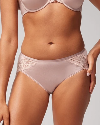 Embraceable High-Leg Panty with Enchanting Lace