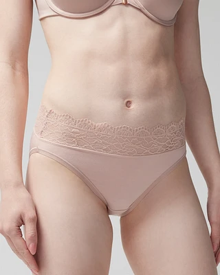 Embraceable High-Leg Panty with Enchanting Lace