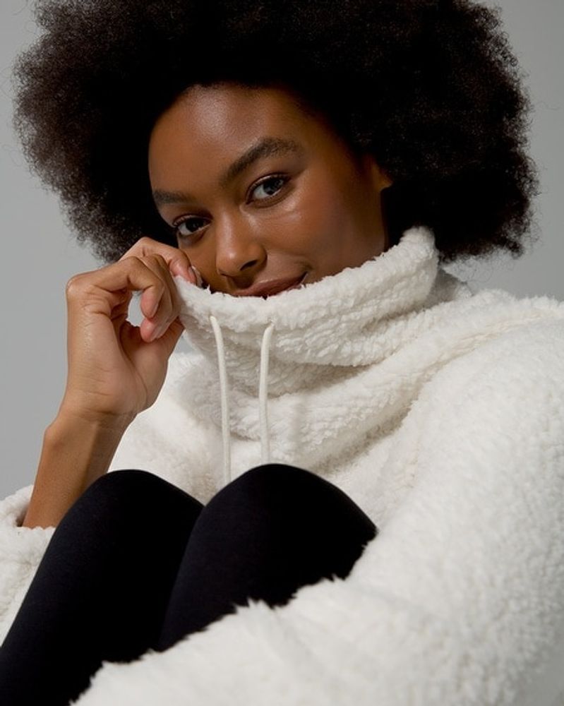 Soma Sherpa Oversized Pullover, White/Ivory