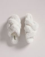 Soma Lattice Slippers, White/Ivory
