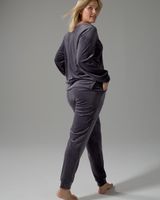 Soma Velour Lounge Set, Gray