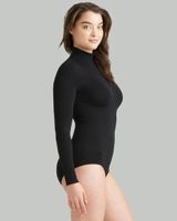 Soma Yummie Madelyn Mock Neck Bodysuit, Black, size S/M