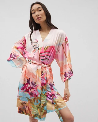 Satin Kimono Robe