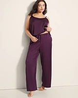 Satin Wide-Leg Pants
