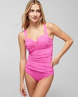 Bleu Rod Kore Shirred One-Piece