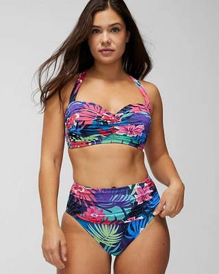 Bleu Rod Hawaiian Punch High-Waist Swim Bottoms