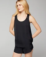 Crinkle Satin Tank