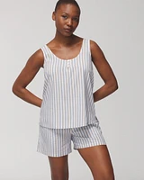 Rayon Challis Tank Shorts Set