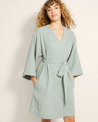 Textured Cotton Robe