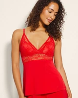 Cool Nights Cami With Plunge Necklline