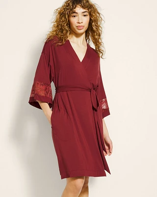 Cool Nights Robe With Lace