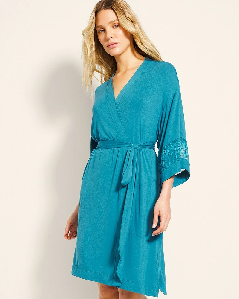 Cool Nights Robe With Lace