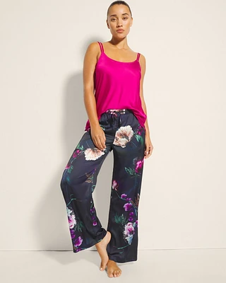 Satin Printed Pajama Pants