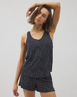Cool Nights Printed V-Neck Pajama Tank