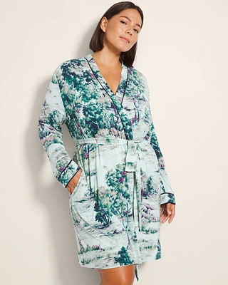Cool Nights Piped Short Robe