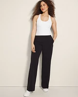 Tech Knit Wide-Leg Pants