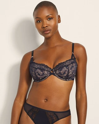 Soma Balconette Unlined Bra with Sequin Lace