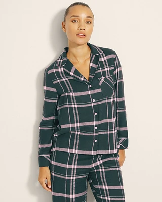 Flannel Super Soft Long-Sleeve Notch Collar