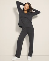 Lurex Straight Leg Sweater Pant