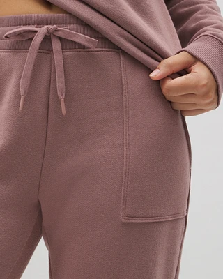 Cotton Terry Cropped Pants