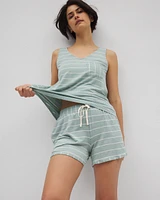 Cool Nights Curved Hem Pajama Shorts