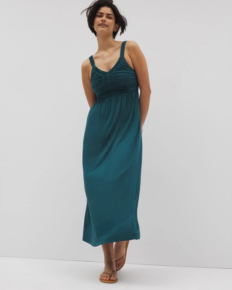 Soft Jersey Cabana Midi Bra Dress