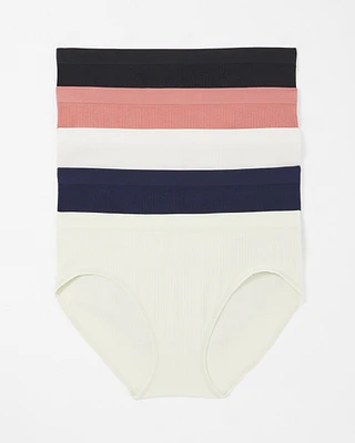 Seamless Rib Hipster Panty 5 Pack