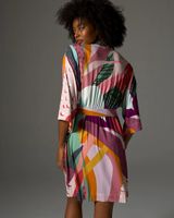 Soma Cool Nights Kimono Short Robe, Pink