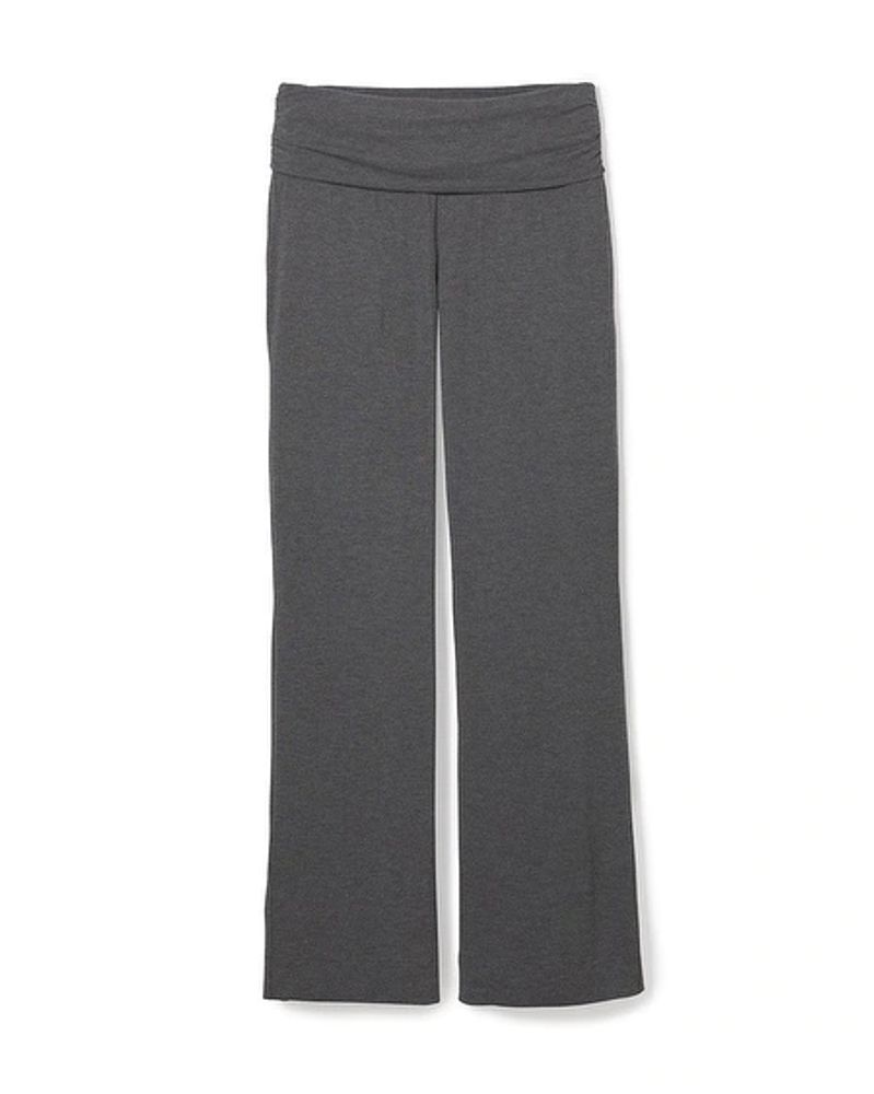 Soma Modal Foldover-Waist Pajama Pants, HEATHER QUARTZ 1