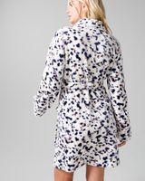 Soma Embraceable Plush Short Robe, Ivory, size L/XL