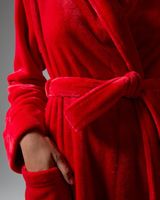 Soma Embraceable Plush Short Robe, 0, Red, size L/XL, Christmas Pajamas by Soma, Gifts For Women