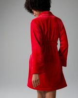 Soma Embraceable Plush Short Robe, 0, Red, size S/M, Christmas Pajamas by Soma, Gifts For Women