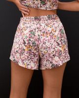 Soma Cool Nights Pajama Shorts, Pressed Petals Ivory, size XL