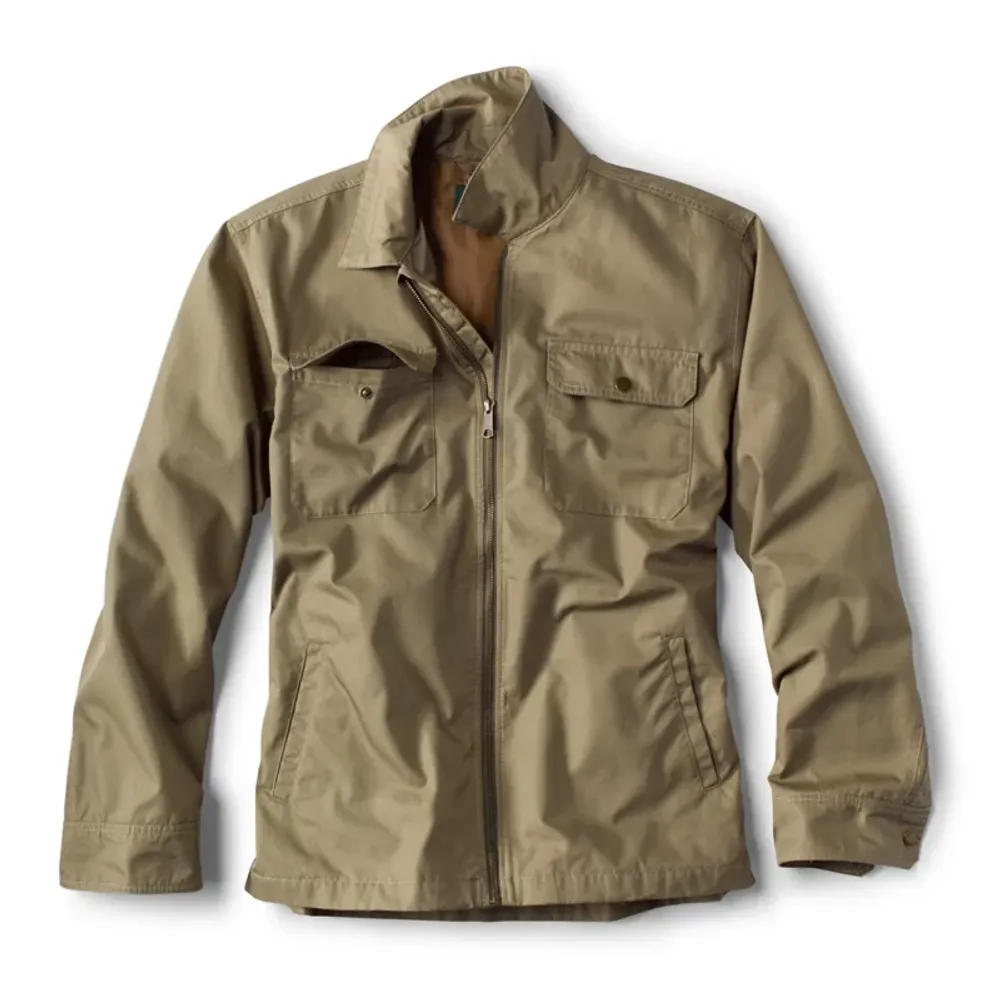 Orvis Men's Essential Lined Chore Coat Safari Green Cotton/Nylon