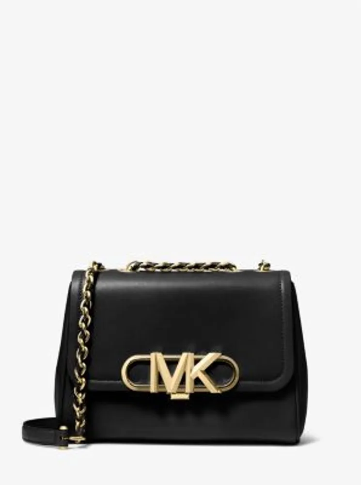 Michael Kors Parker Medium Leather Shoulder Bag Square One