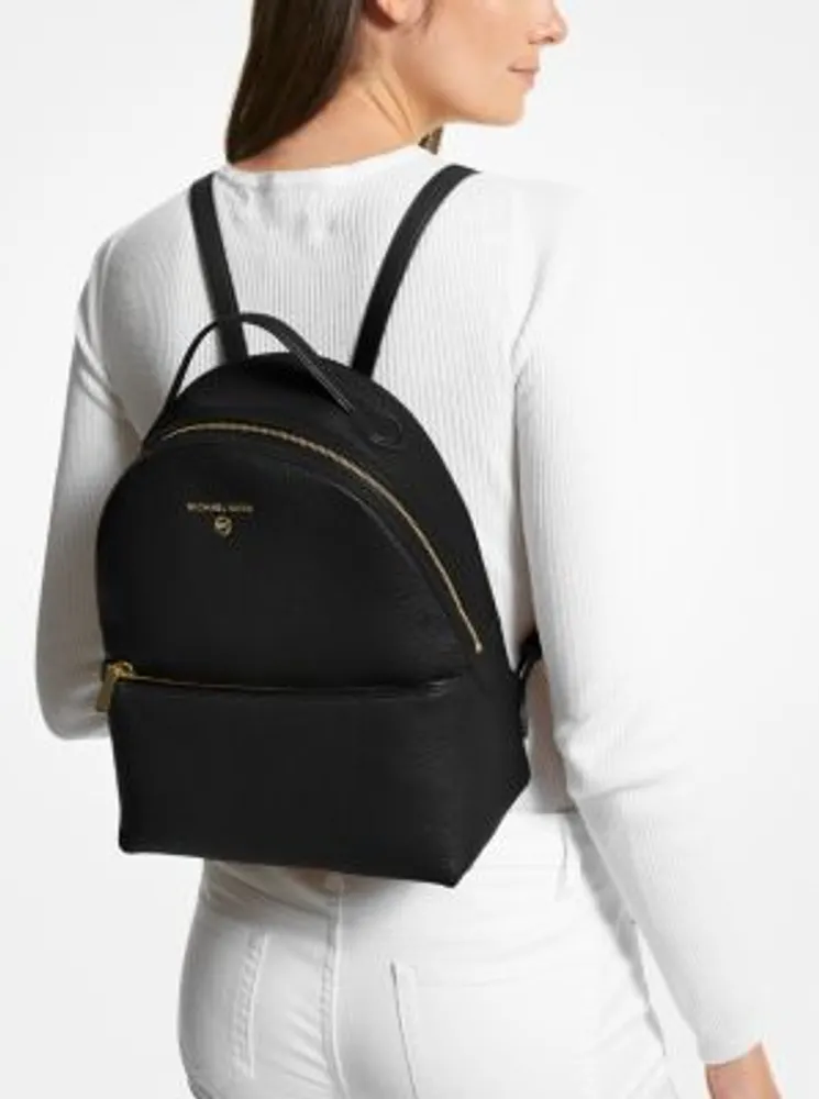 Michael kors best sale medium leather backpack