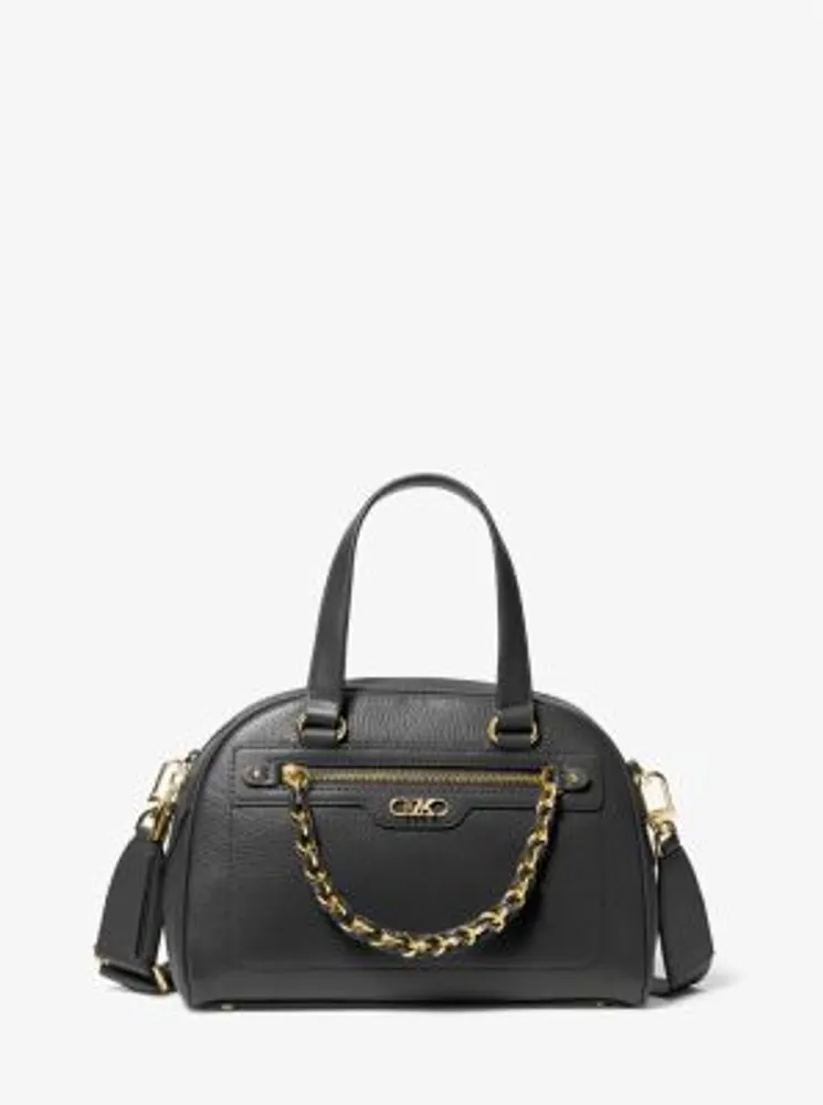 Michael kors leather clearance satchel