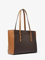 【Michael Kors】BLAIRE Large Logo Tote Bag ロゴ トートバッグ Hudson Logo Jacquard Tote Bag | Michael Kors [US]