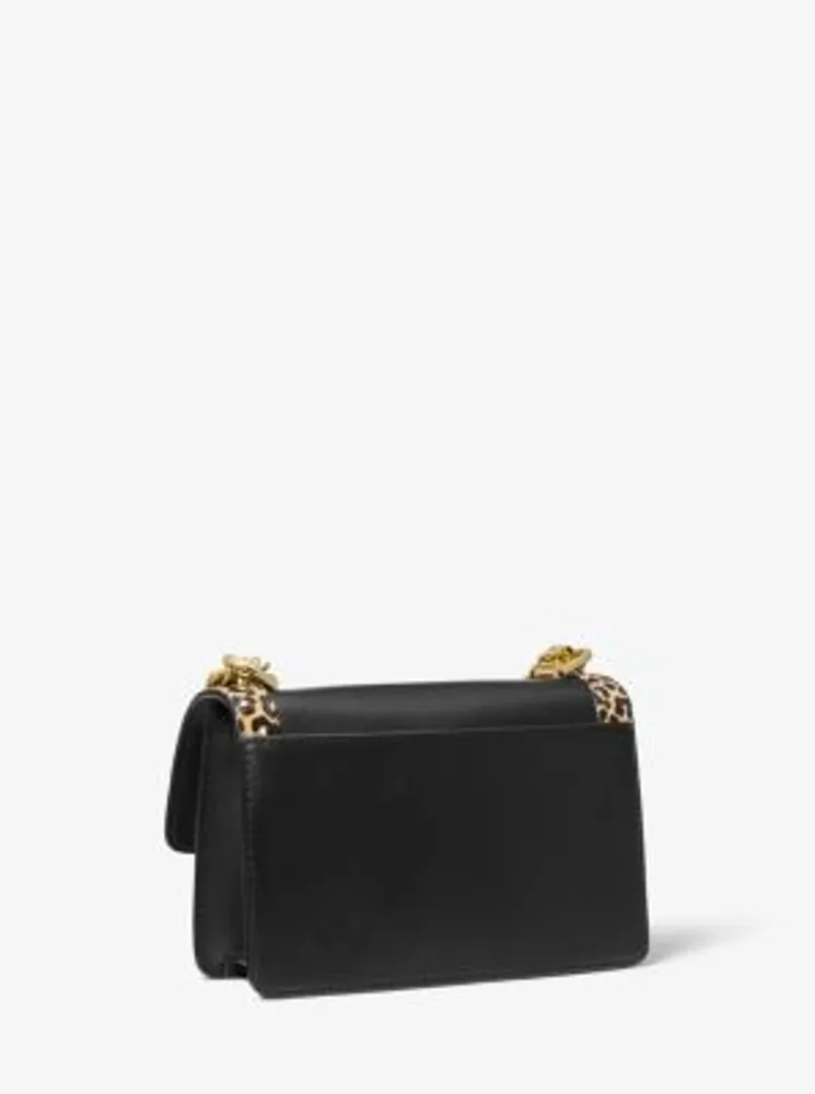 Michael kors best sale leopard crossbody bag