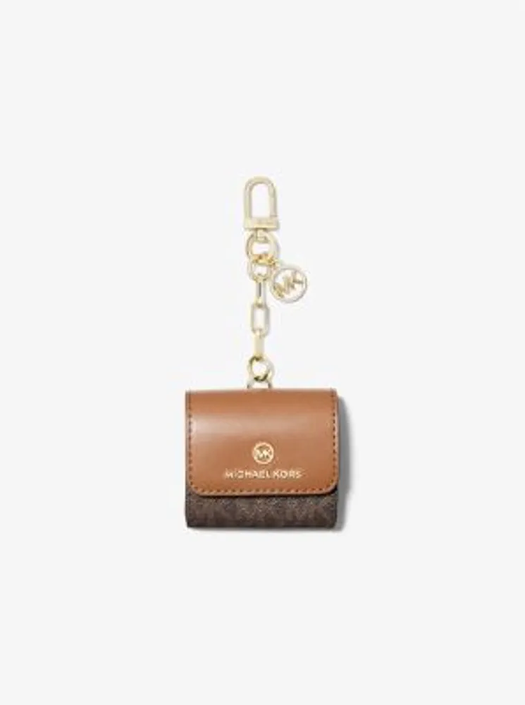 Michael Kors イヤホンケース オレンジ/ブラック　A060 Michael Kors Logo Clip Case For Apple AirPods® | Arden Fair