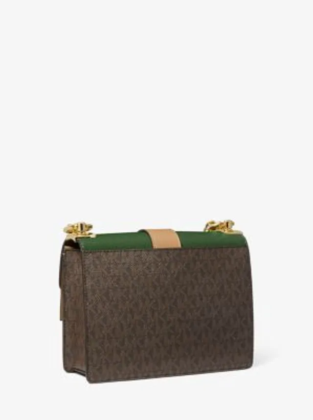 Michael Kors Greenwich Small Color-Block Logo and Saffiano