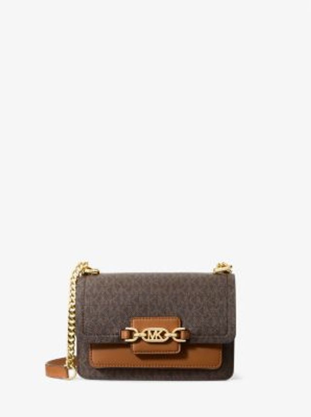 ★TOUT Y EST★ Square Mini Bag Heath Brown SQUAREMHB Michael Kors Heather Extra-Small Logo Crossbody Bag | Square One