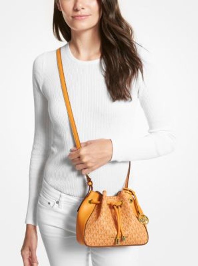 MICHAEL KORS Phoebe Small Faux Leather Bucket Bag 