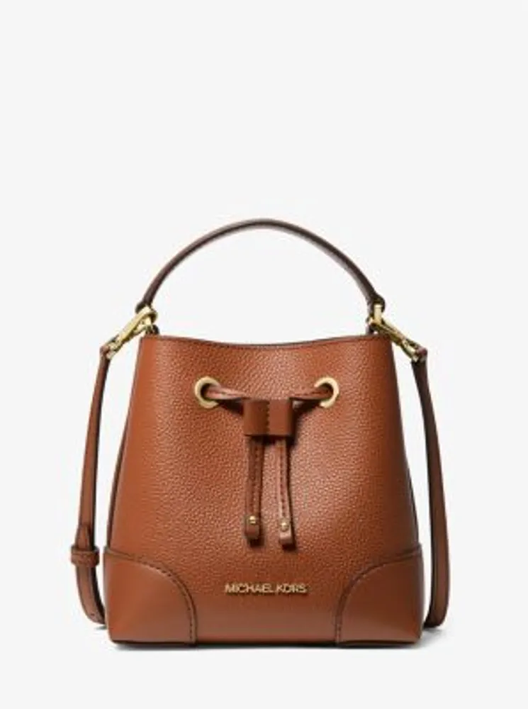 Brooke medium pebbled leather hotsell bucket bag