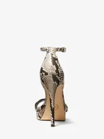 Michael Kors Jordyn Snake Embossed Faux Leather Platform