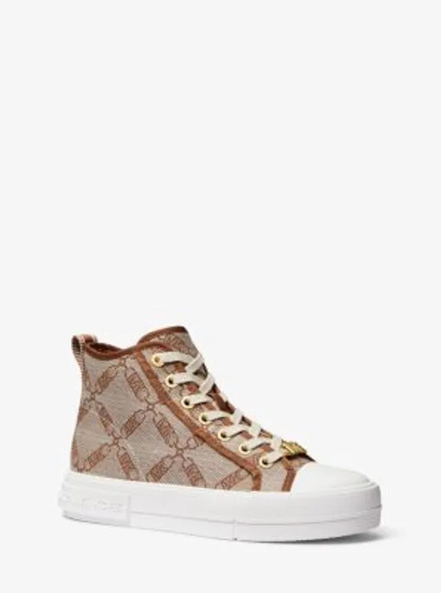 【Michael Kors】Evy Empire Logo Embossed Suede Sneaker Evy Empire Logo Embossed Suede Sneaker | Michael Kors [QA]